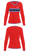 Mark Morris High School Cheer 75830660 Women's Long Sleeve V-neck Shirt - 19