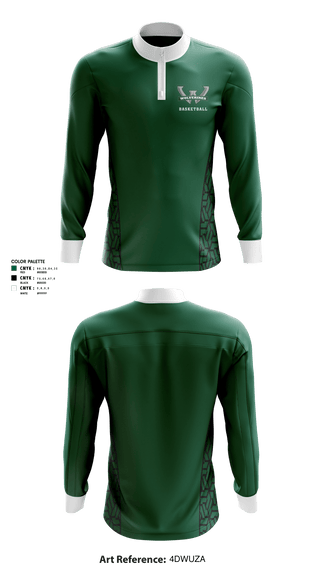 Quarter Zip Jacket, Woodland High School, Men's Basketball, Teamtime, Team time, sublimation, custom sports apparel, team uniforms, spirit wear, spiritwear, sports uniforms, custom shirts, team store, custom team store, fundraiser sports, apparel fundraiser