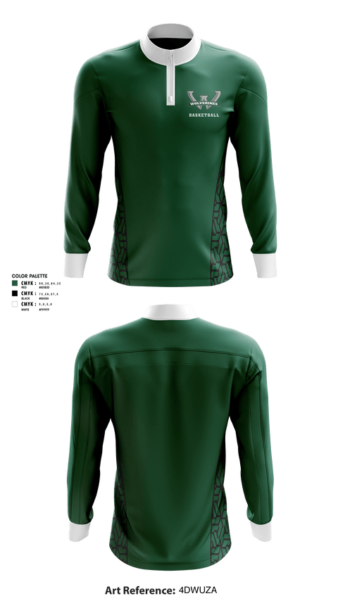 Quarter Zip Jacket, Woodland High School, Men's Basketball, Teamtime, Team time, sublimation, custom sports apparel, team uniforms, spirit wear, spiritwear, sports uniforms, custom shirts, team store, custom team store, fundraiser sports, apparel fundraiser