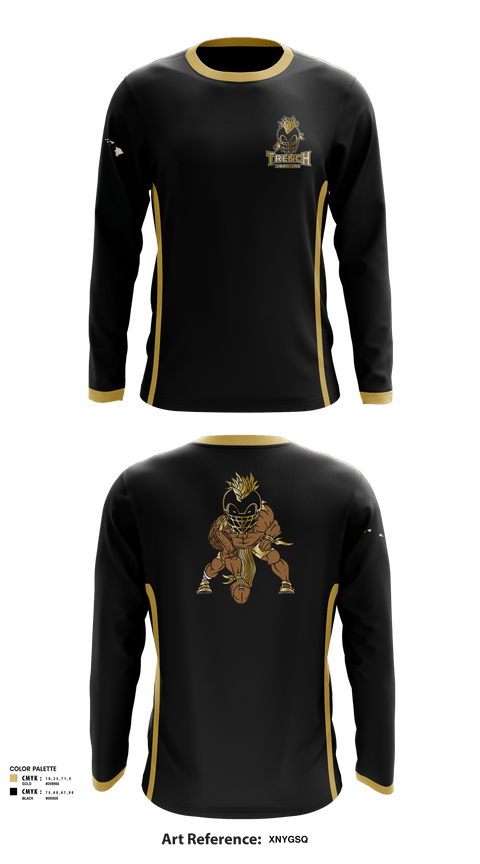 Long Sleeve Performance Shirt, TRENCH WARRIORS, Football, Teamtime, Team time, sublimation, custom sports apparel, team uniforms, spirit wear, spiritwear, sports uniforms, custom shirts, team store, custom team store, fundraiser sports, apparel fundraiser