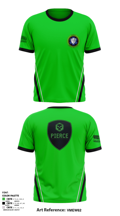 PIERCE Education 49933342 Short Sleeve Performance Shirt - 1