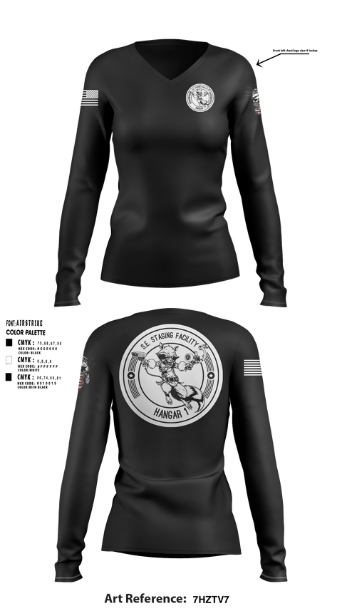 Women's Long Sleeve Vneck Shirt, , Navy, Teamtime, Team time, sublimation, custom sports apparel, team uniforms, spirit wear, spiritwear, sports uniforms, custom shirts, team store, custom team store, fundraiser sports, apparel fundraiser