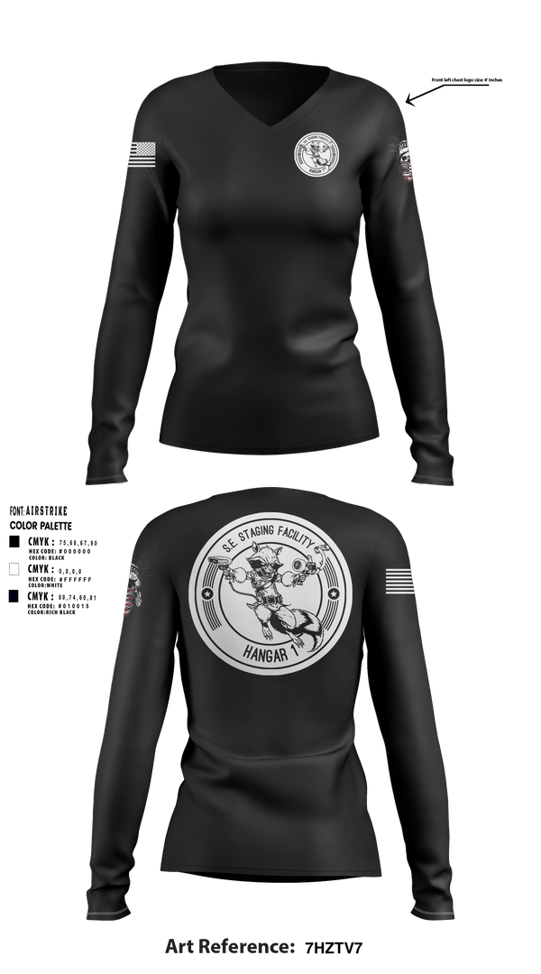 Women's Long Sleeve Vneck Shirt, , Navy, Teamtime, Team time, sublimation, custom sports apparel, team uniforms, spirit wear, spiritwear, sports uniforms, custom shirts, team store, custom team store, fundraiser sports, apparel fundraiser