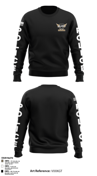 Crew Neck Sweatshirt, , Police, Teamtime, Team time, sublimation, custom sports apparel, team uniforms, spirit wear, spiritwear, sports uniforms, custom shirts, team store, custom team store, fundraiser sports, apparel fundraiser