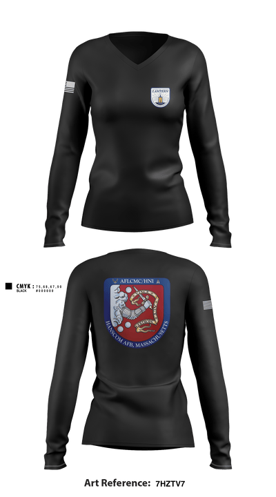 Lantern 4469312 Women's Long Sleeve V-neck Shirt - 1