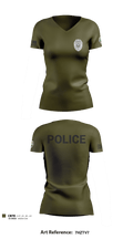 TAYLORSVILLE POLICE DEPARTMENT LT 27466887 Women's Short Sleeve V-neck Shirt - 5
