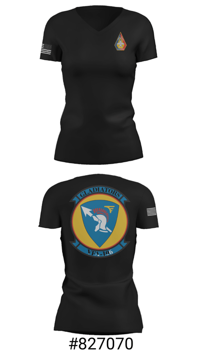 VF-106 60512083 Women's Short Sleeve V-neck Shirt - 19
