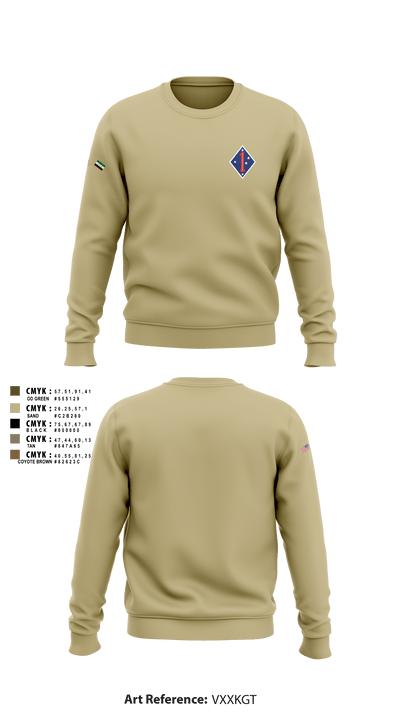1 marine division fwd 62335436 Crew Neck Sweatshirt - 4