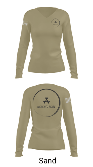 Women's Long Sleeve Vneck Shirt, , Army, Teamtime, Team time, sublimation, custom sports apparel, team uniforms, spirit wear, spiritwear, sports uniforms, custom shirts, team store, custom team store, fundraiser sports, apparel fundraiser