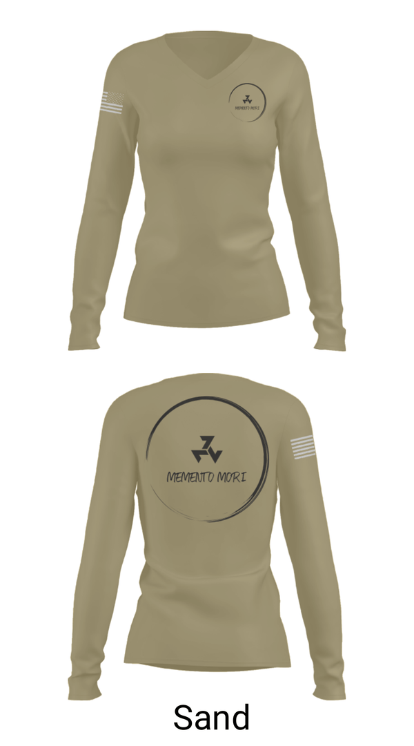 Women's Long Sleeve Vneck Shirt, , Army, Teamtime, Team time, sublimation, custom sports apparel, team uniforms, spirit wear, spiritwear, sports uniforms, custom shirts, team store, custom team store, fundraiser sports, apparel fundraiser