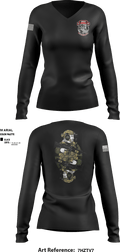 Blackjacks 79166270 Women's Long Sleeve V-neck Shirt - 1