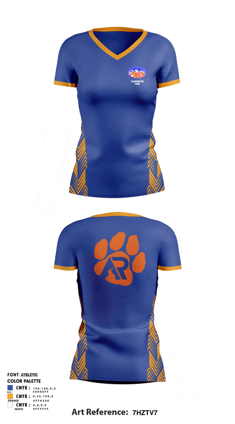 Women's Short Sleeve Vneck Shirt, Washington Park High School Basketball, Women's Basketball, Teamtime, Team time, sublimation, custom sports apparel, team uniforms, spirit wear, spiritwear, sports uniforms, custom shirts, team store, custom team store, fundraiser sports, apparel fundraiser