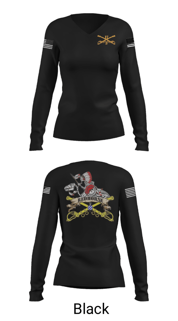 Women's Long Sleeve Vneck Shirt, , Army, Teamtime, Team time, sublimation, custom sports apparel, team uniforms, spirit wear, spiritwear, sports uniforms, custom shirts, team store, custom team store, fundraiser sports, apparel fundraiser