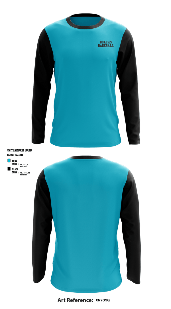 Long Sleeve Performance Shirt, Dbacks, Baseball, Teamtime, Team time, sublimation, custom sports apparel, team uniforms, spirit wear, spiritwear, sports uniforms, custom shirts, team store, custom team store, fundraiser sports, apparel fundraiser
