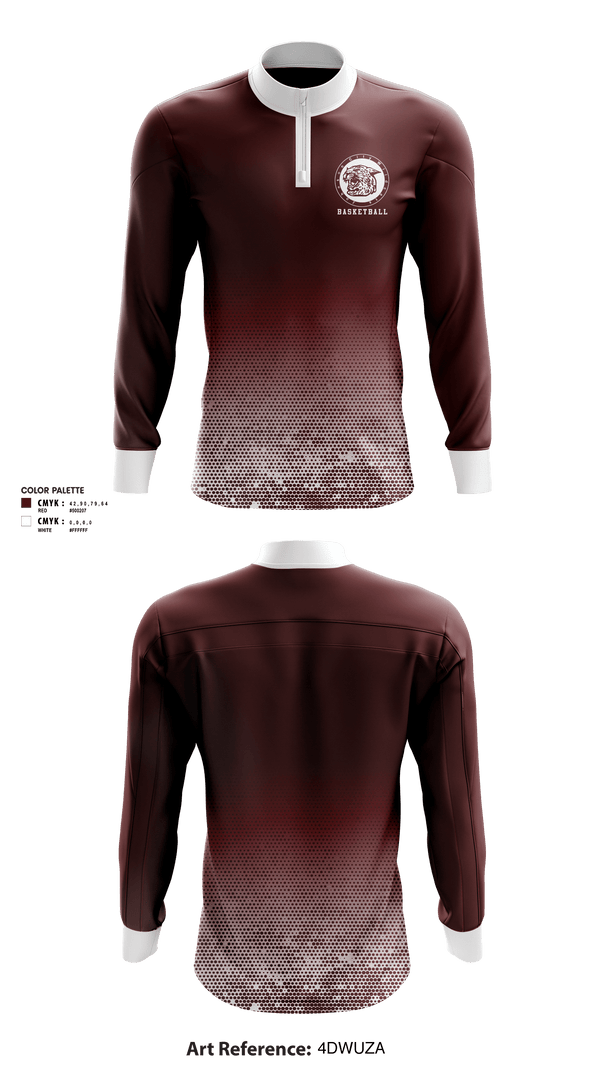 Quarter Zip Jacket, Johnson City High School Basketball, Men's Basketball, Teamtime, Team time, sublimation, custom sports apparel, team uniforms, spirit wear, spiritwear, sports uniforms, custom shirts, team store, custom team store, fundraiser sports, apparel fundraiser
