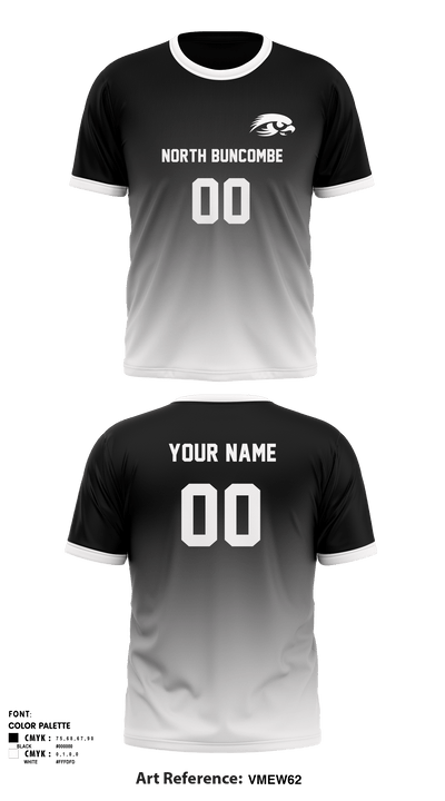 North Buncombe High School Volleyball 85790376 Short Sleeve Performance Shirt - 1