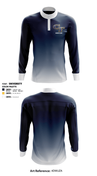 Quarter Zip Jacket, Cape Fear High School Wrestling, Wrestling, Teamtime, Team time, sublimation, custom sports apparel, team uniforms, spirit wear, spiritwear, sports uniforms, custom shirts, team store, custom team store, fundraiser sports, apparel fundraiser