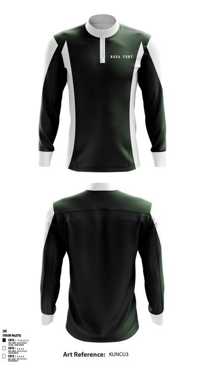 Rosa Fort High School 94859742 Quarter Zip Jacket - 1