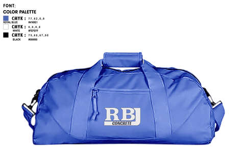 Duffle Bag, RBJ Concrete, , Teamtime, Team time, sublimation, custom sports apparel, team uniforms, spirit wear, spiritwear, sports uniforms, custom shirts, team store, custom team store, fundraiser sports, apparel fundraiser