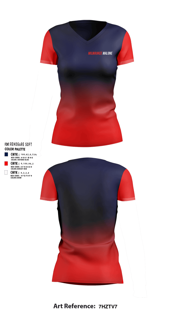 Women's Short Sleeve Vneck Shirt, TEAM MALONE, , Teamtime, Team time, sublimation, custom sports apparel, team uniforms, spirit wear, spiritwear, sports uniforms, custom shirts, team store, custom team store, fundraiser sports, apparel fundraiser