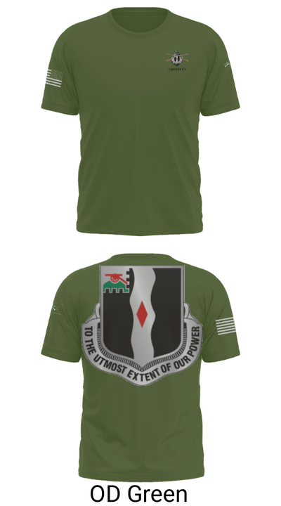 3rd Battalion 60th infantry Regiment River Raiders 94205182 Short Sleeve Performance Shirt - 30