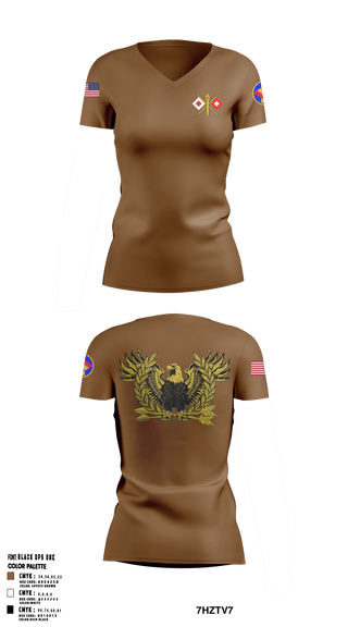 Women's Short Sleeve Vneck Shirt, , National Guard, Teamtime, Team time, sublimation, custom sports apparel, team uniforms, spirit wear, spiritwear, sports uniforms, custom shirts, team store, custom team store, fundraiser sports, apparel fundraiser