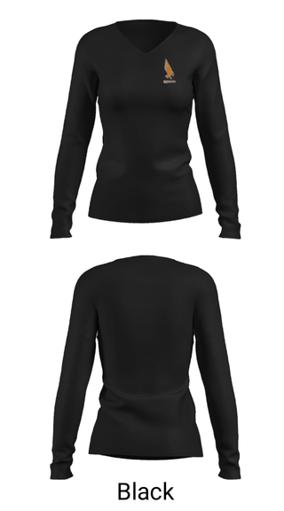 Women's Long Sleeve Vneck Shirt, Mcdonogh School Golf, Golf, Teamtime, Team time, sublimation, custom sports apparel, team uniforms, spirit wear, spiritwear, sports uniforms, custom shirts, team store, custom team store, fundraiser sports, apparel fundraiser