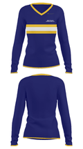 Mount De Sales Academy Basketball 53376244 Women's Long Sleeve V-neck Shirt - 33