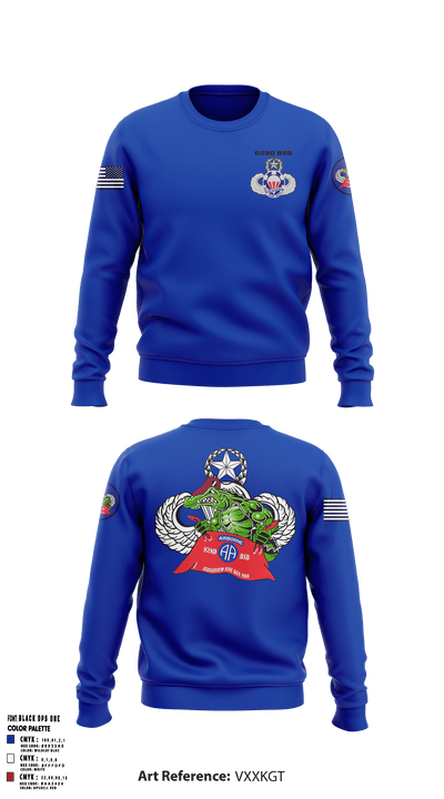82nd BSB 82nd ABN DIV 96465842 Crew Neck Sweatshirt - 8