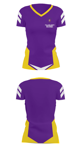 Women's Short Sleeve Vneck Shirt, Sullivan Junior High School Volleyball, Women's Volleyball, Teamtime, Team time, sublimation, custom sports apparel, team uniforms, spirit wear, spiritwear, sports uniforms, custom shirts, team store, custom team store, fundraiser sports, apparel fundraiser