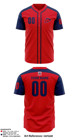 Two Button Baseball Jersey, University of the Southwest Baseball, Baseball, Teamtime, Team time, sublimation, custom sports apparel, team uniforms, spirit wear, spiritwear, sports uniforms, custom shirts, team store, custom team store, fundraiser sports, apparel fundraiser