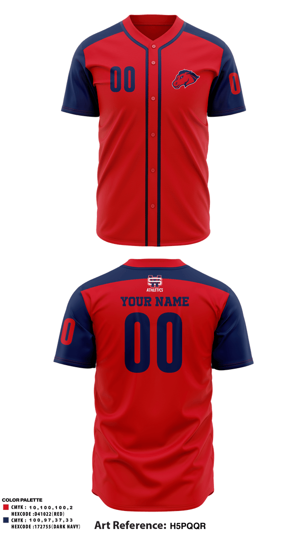 Two Button Baseball Jersey, University of the Southwest Baseball, Baseball, Teamtime, Team time, sublimation, custom sports apparel, team uniforms, spirit wear, spiritwear, sports uniforms, custom shirts, team store, custom team store, fundraiser sports, apparel fundraiser