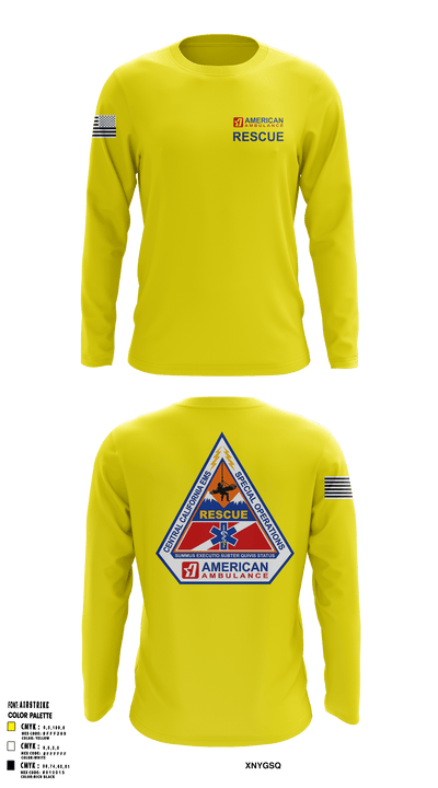 American Ambulance Rescue 49557589 Long Sleeve Performance Shirt - 5