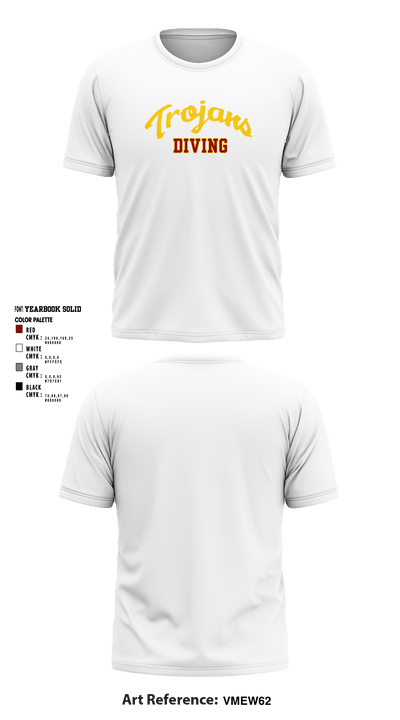 University Of Southern California Diving 38780209 Short Sleeve Performance Shirt - 29