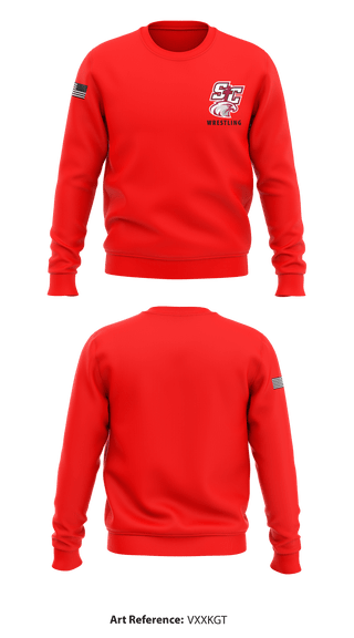 Crew Neck Sweatshirt, Santiam Christian School Wrestling, Wrestling, Teamtime, Team time, sublimation, custom sports apparel, team uniforms, spirit wear, spiritwear, sports uniforms, custom shirts, team store, custom team store, fundraiser sports, apparel fundraiser