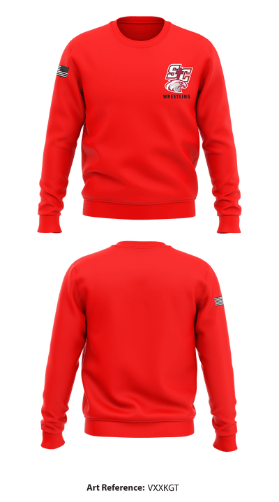 Santiam Christian School Wrestling 60304138 Crew Neck Sweatshirt - 7