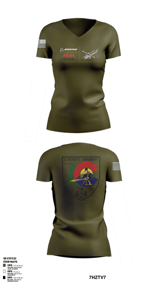 Women's Short Sleeve Vneck Shirt, , Army, Teamtime, Team time, sublimation, custom sports apparel, team uniforms, spirit wear, spiritwear, sports uniforms, custom shirts, team store, custom team store, fundraiser sports, apparel fundraiser