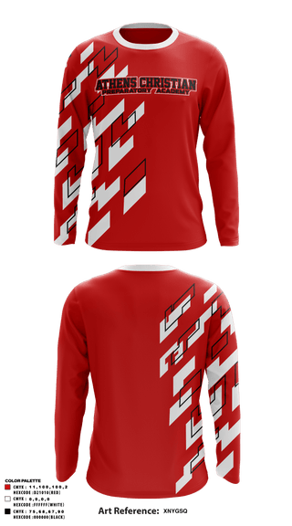 Long Sleeve Performance Shirt, Athens Christian Preparatory Academy, Spirit Store, Teamtime, Team time, sublimation, custom sports apparel, team uniforms, spirit wear, spiritwear, sports uniforms, custom shirts, team store, custom team store, fundraiser sports, apparel fundraiser
