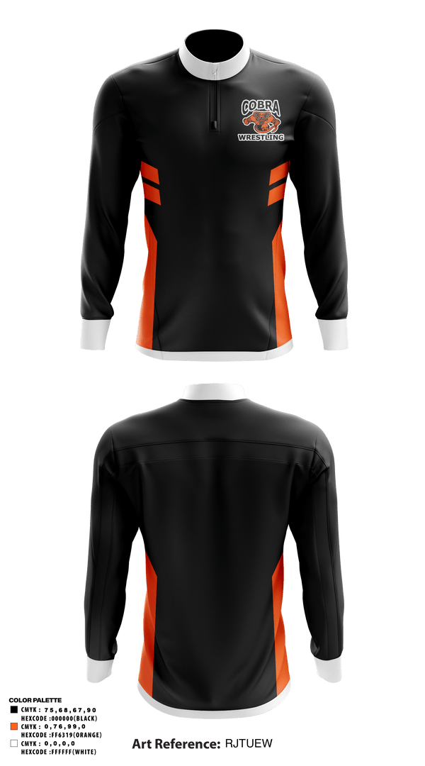 Quarter Zip Jacket, Cobra Wrestling, Wrestling, Teamtime, Team time, sublimation, custom sports apparel, team uniforms, spirit wear, spiritwear, sports uniforms, custom shirts, team store, custom team store, fundraiser sports, apparel fundraiser