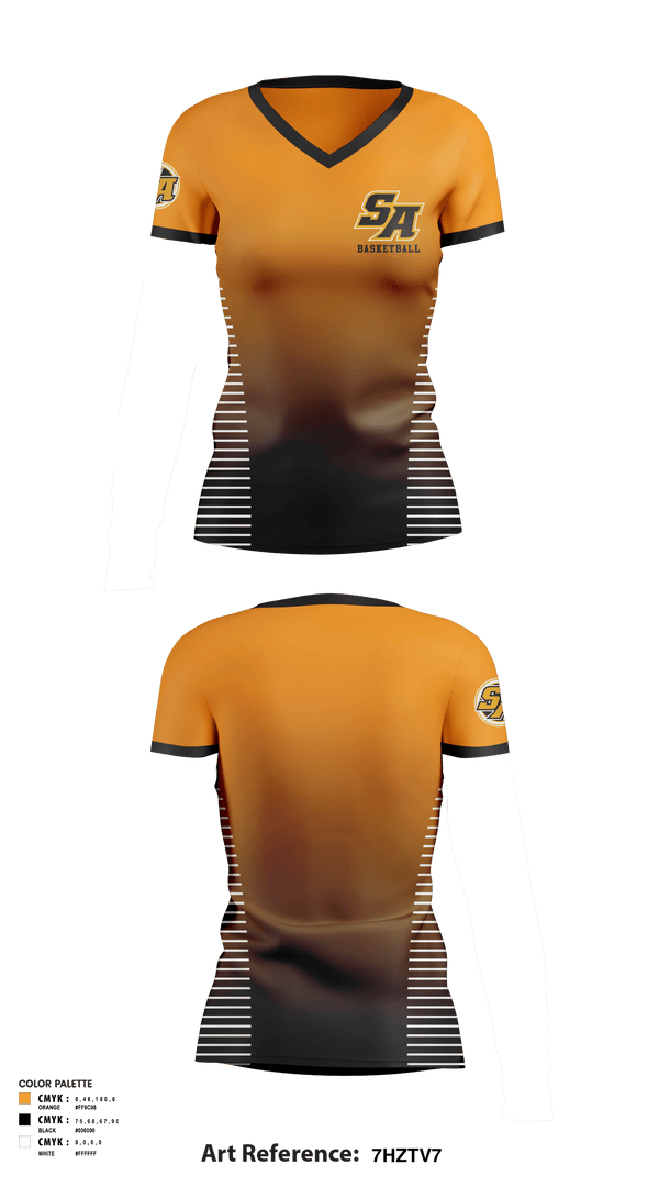 Women's Short Sleeve Vneck Shirt, Saint Anthony'S High School Basketball, Women's Basketball, Teamtime, Team time, sublimation, custom sports apparel, team uniforms, spirit wear, spiritwear, sports uniforms, custom shirts, team store, custom team store, fundraiser sports, apparel fundraiser