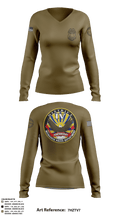District IV 97797875 Women's Long Sleeve V-neck Shirt - 3