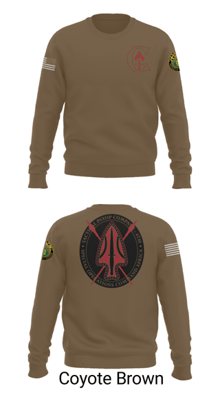 Crew Neck Sweatshirt, , Army, Teamtime, Team time, sublimation, custom sports apparel, team uniforms, spirit wear, spiritwear, sports uniforms, custom shirts, team store, custom team store, fundraiser sports, apparel fundraiser