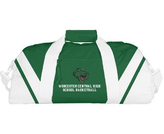 Duffle Bag, Worcester Central High School Basketball, Men's Basketball, Teamtime, Team time, sublimation, custom sports apparel, team uniforms, spirit wear, spiritwear, sports uniforms, custom shirts, team store, custom team store, fundraiser sports, apparel fundraiser