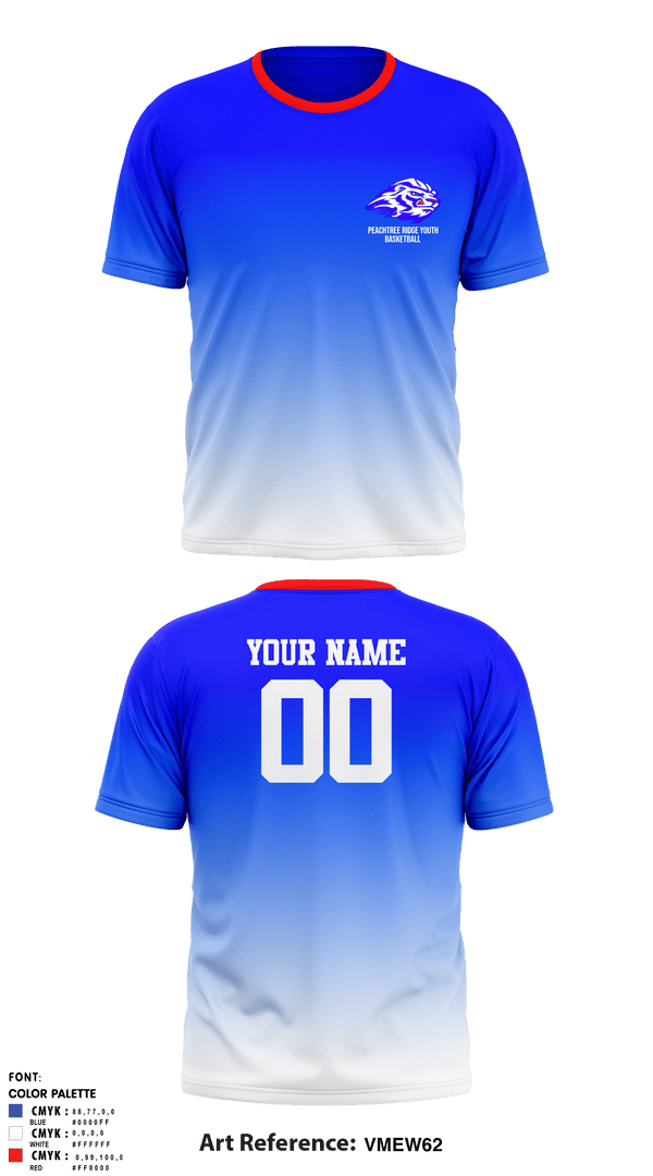 Short Sleeve Performance Shirt, Peachtree Ridge Youth Athletic Association, Men's Basketball, Teamtime, Team time, sublimation, custom sports apparel, team uniforms, spirit wear, spiritwear, sports uniforms, custom shirts, team store, custom team store, fundraiser sports, apparel fundraiser