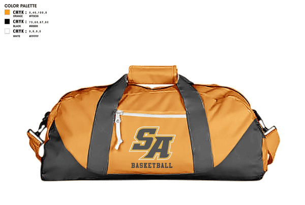 Duffle Bag, Saint Anthony'S High School Basketball, Women's Basketball, Teamtime, Team time, sublimation, custom sports apparel, team uniforms, spirit wear, spiritwear, sports uniforms, custom shirts, team store, custom team store, fundraiser sports, apparel fundraiser