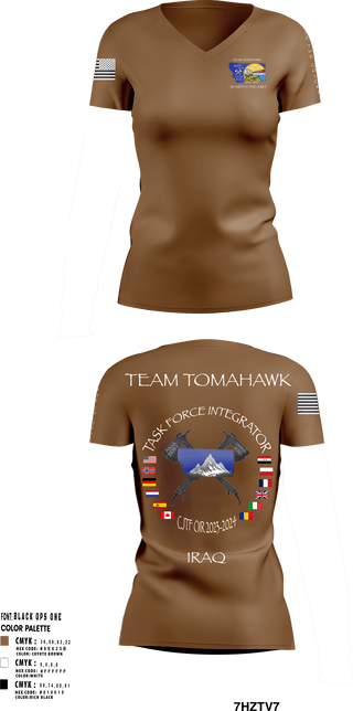 Women's Short Sleeve Vneck Shirt, 1889th RSG, Army, Teamtime, Team time, sublimation, custom sports apparel, team uniforms, spirit wear, spiritwear, sports uniforms, custom shirts, team store, custom team store, fundraiser sports, apparel fundraiser