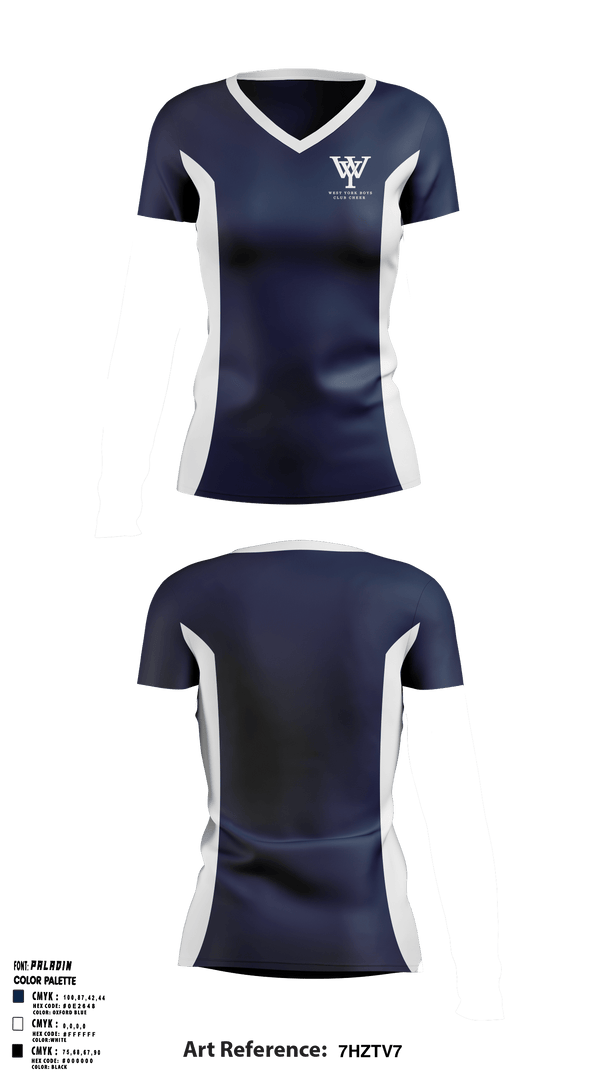 Women's Short Sleeve Vneck Shirt, West York Boys Club Basketball, Men's Basketball, Teamtime, Team time, sublimation, custom sports apparel, team uniforms, spirit wear, spiritwear, sports uniforms, custom shirts, team store, custom team store, fundraiser sports, apparel fundraiser