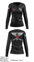 39TH FRSD 16583786 Women's Long Sleeve V-neck Shirt - 8
