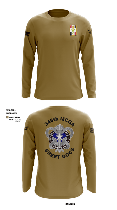 345th MCGA 98196690 Long Sleeve Performance Shirt - 3