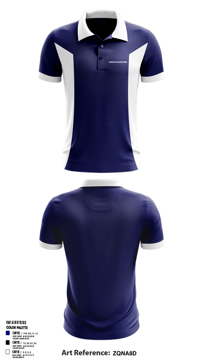 American Heritage School Boca Delray 26222567 Short Sleeve Performance Polo - 1